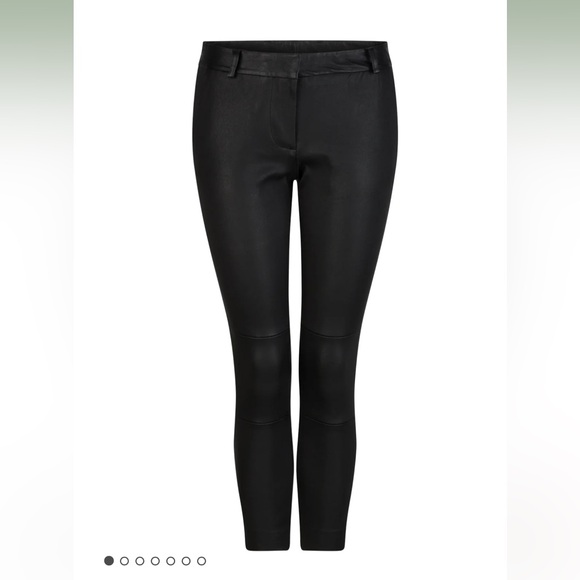 Olivia Sheed (formerly Hi Lo the label) leather stretch boyfriend trousers AUS 8 - Picture 4 of 6